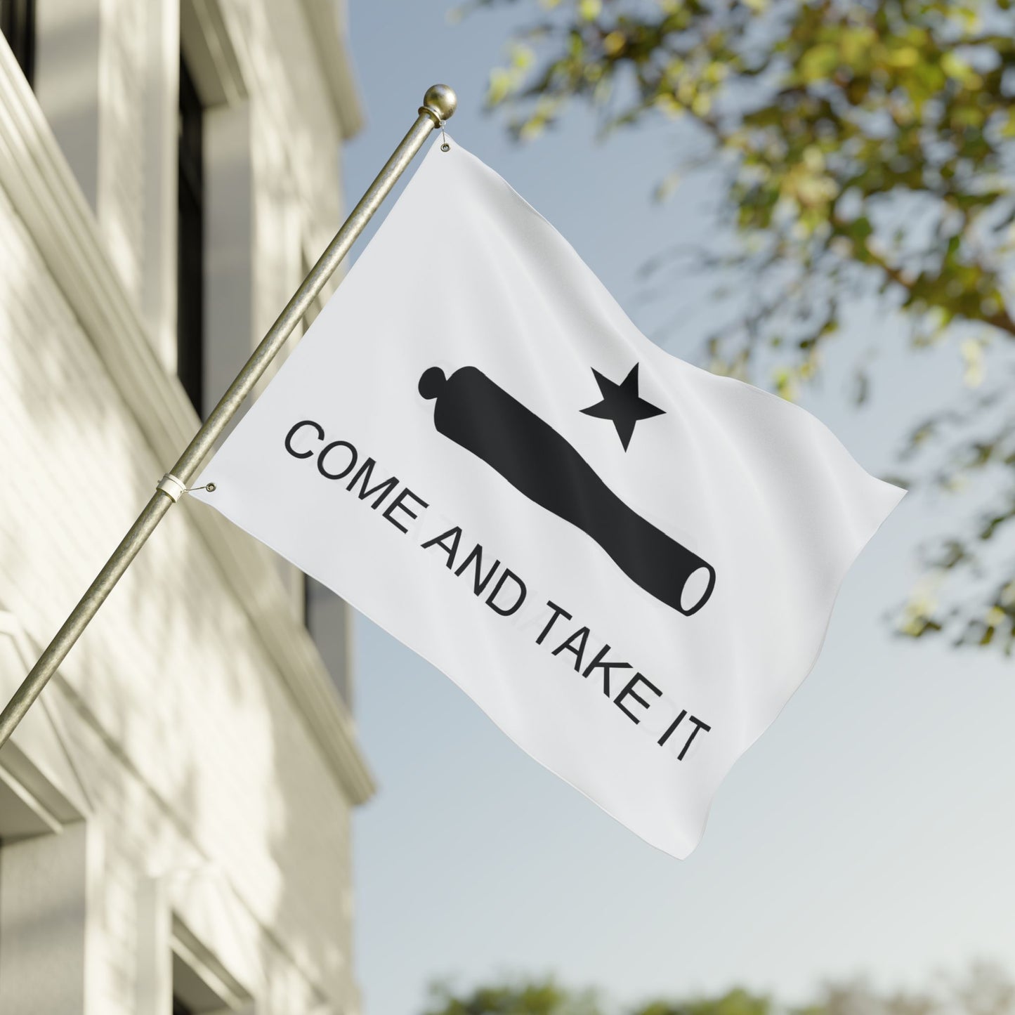 Texas Come and Take It Double-Sided Flag Banner for Home, Garden, or Event Decor, Patriotic Display, Outdoor Decoration, Freedom