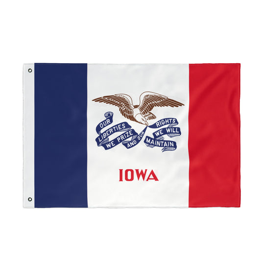Iowa Double Sided Flag - Patriotic Decor for Home, Unique Gift for Iowa Lovers, Events, Celebrations, or Outdoor Use