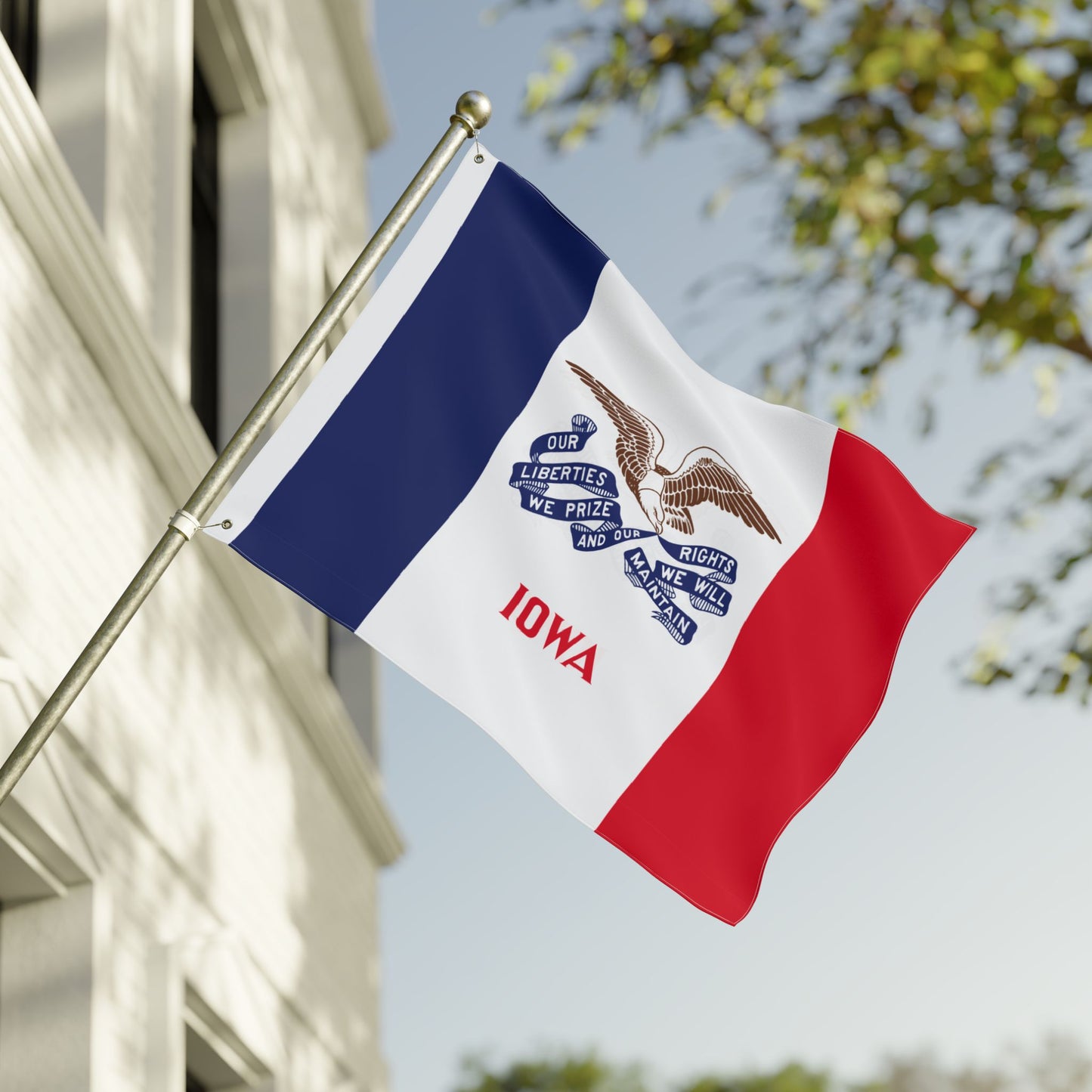 Iowa Double Sided Flag - Patriotic Decor for Home, Unique Gift for Iowa Lovers, Events, Celebrations, or Outdoor Use