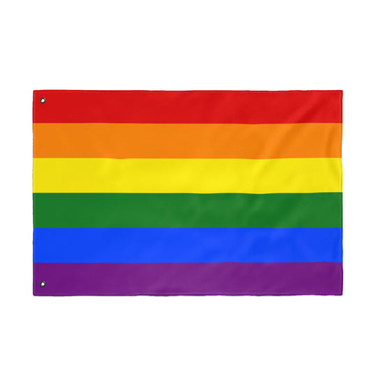 Rainbow Pride Double Sided Flag for Decorations, LGBTQ+ Events, Home Decor, Outdoor Celebrations, Festivities
