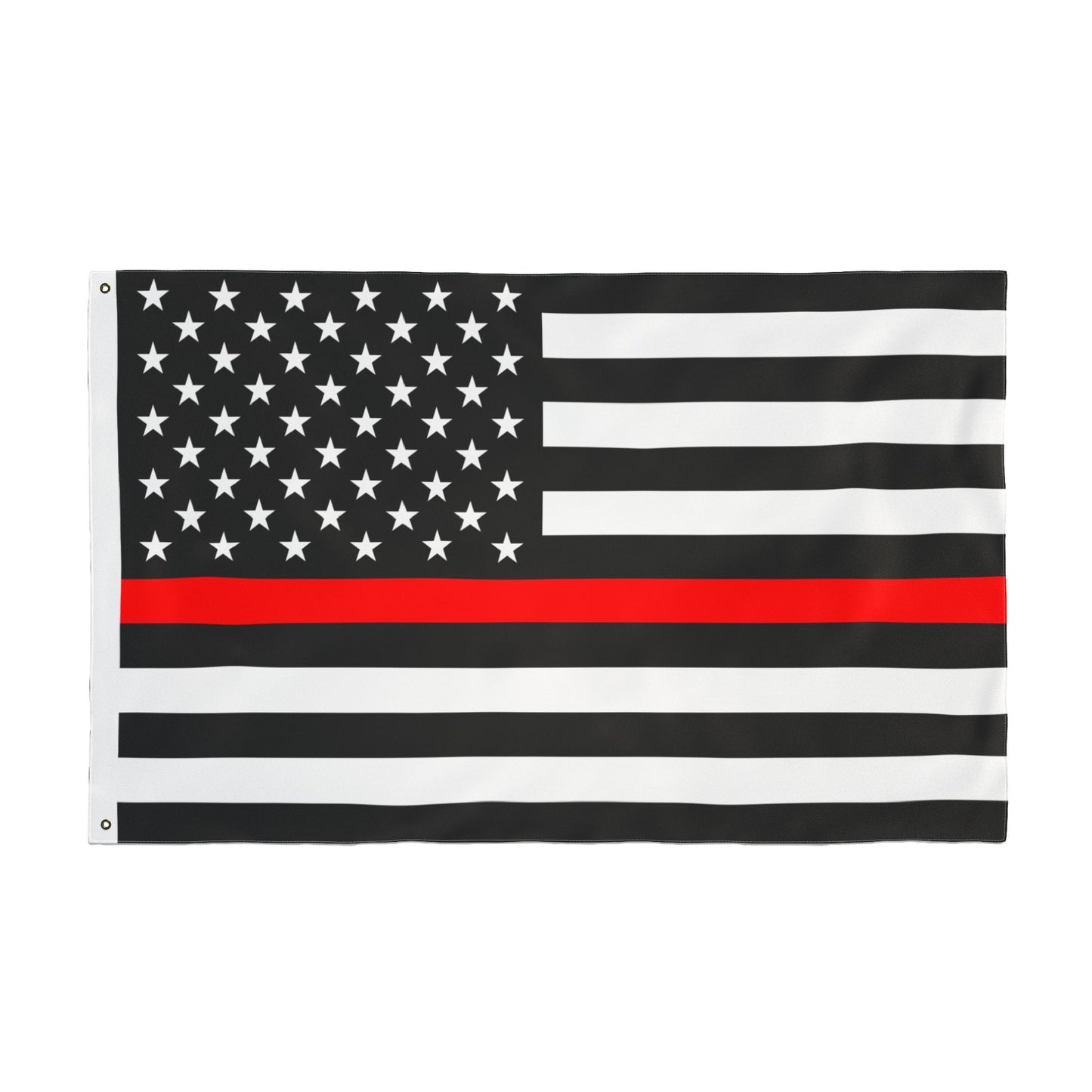 Thin Red Line Double Sided Flag, Patriotic Home Decor, Garden Flag, Support Our Firefighter Heroes Flag, Outdoor Flag