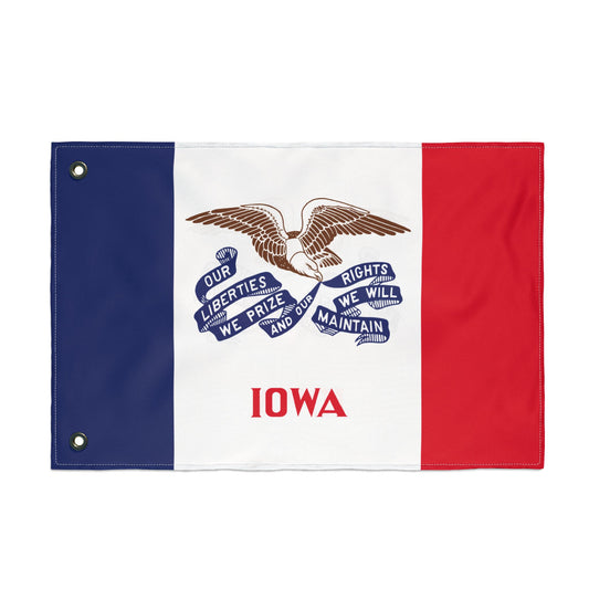 Iowa Double Sided Flag - Patriotic Decor for Home, Unique Gift for Iowa Lovers, Events, Celebrations, or Outdoor Use