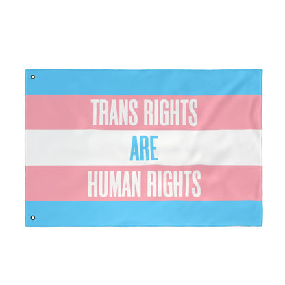 Trans Rights Double Sided Pride Flag, LGBTQ+ Decor, Outdoor Flag, Home & Garden, Supporting Equality