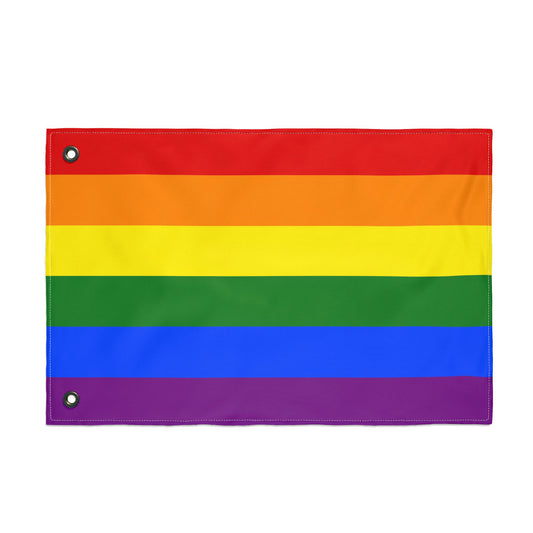 Rainbow Pride Double Sided Flag for Decorations, LGBTQ+ Events, Home Decor, Outdoor Celebrations, Festivities
