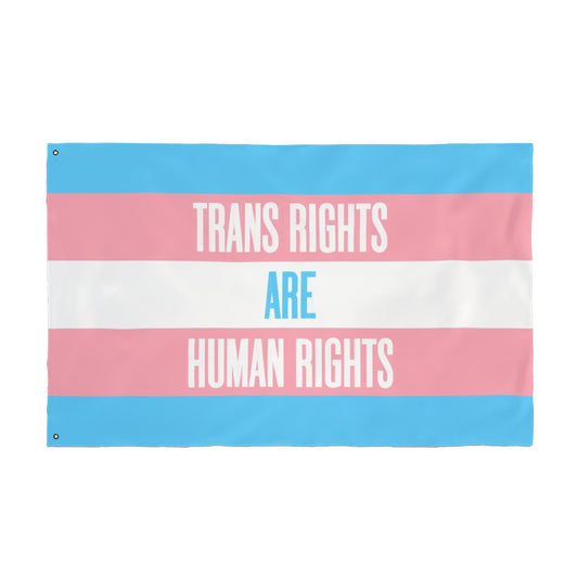 Trans Rights Double Sided Pride Flag, LGBTQ+ Decor, Outdoor Flag, Home & Garden, Supporting Equality