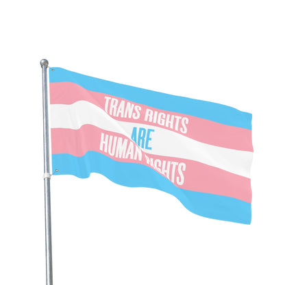Trans Rights Double Sided Pride Flag, LGBTQ+ Decor, Outdoor Flag, Home & Garden, Supporting Equality