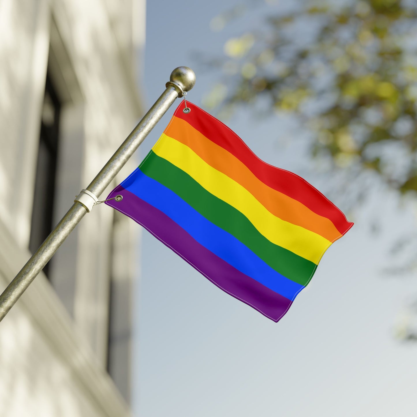 Rainbow Pride Double Sided Flag for Decorations, LGBTQ+ Events, Home Decor, Outdoor Celebrations, Festivities